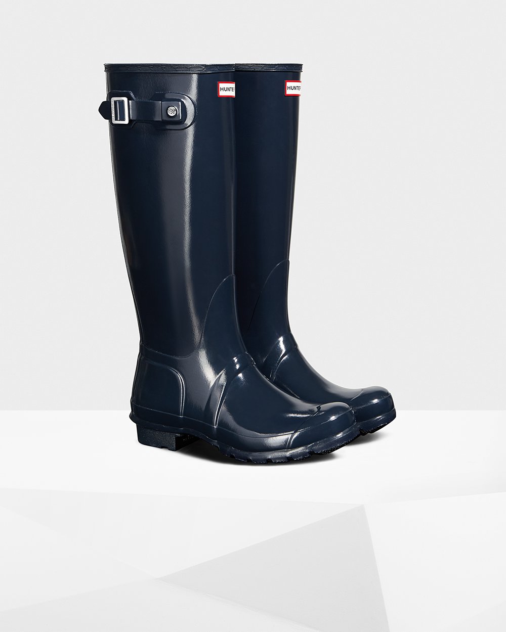 Galochas Altas Hunter Feminina Azul Marinho - Original Gloss - 98JKMQIBX